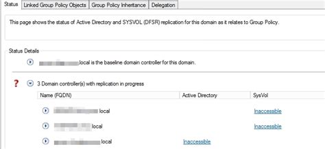 sysvol not replicating between domain controller